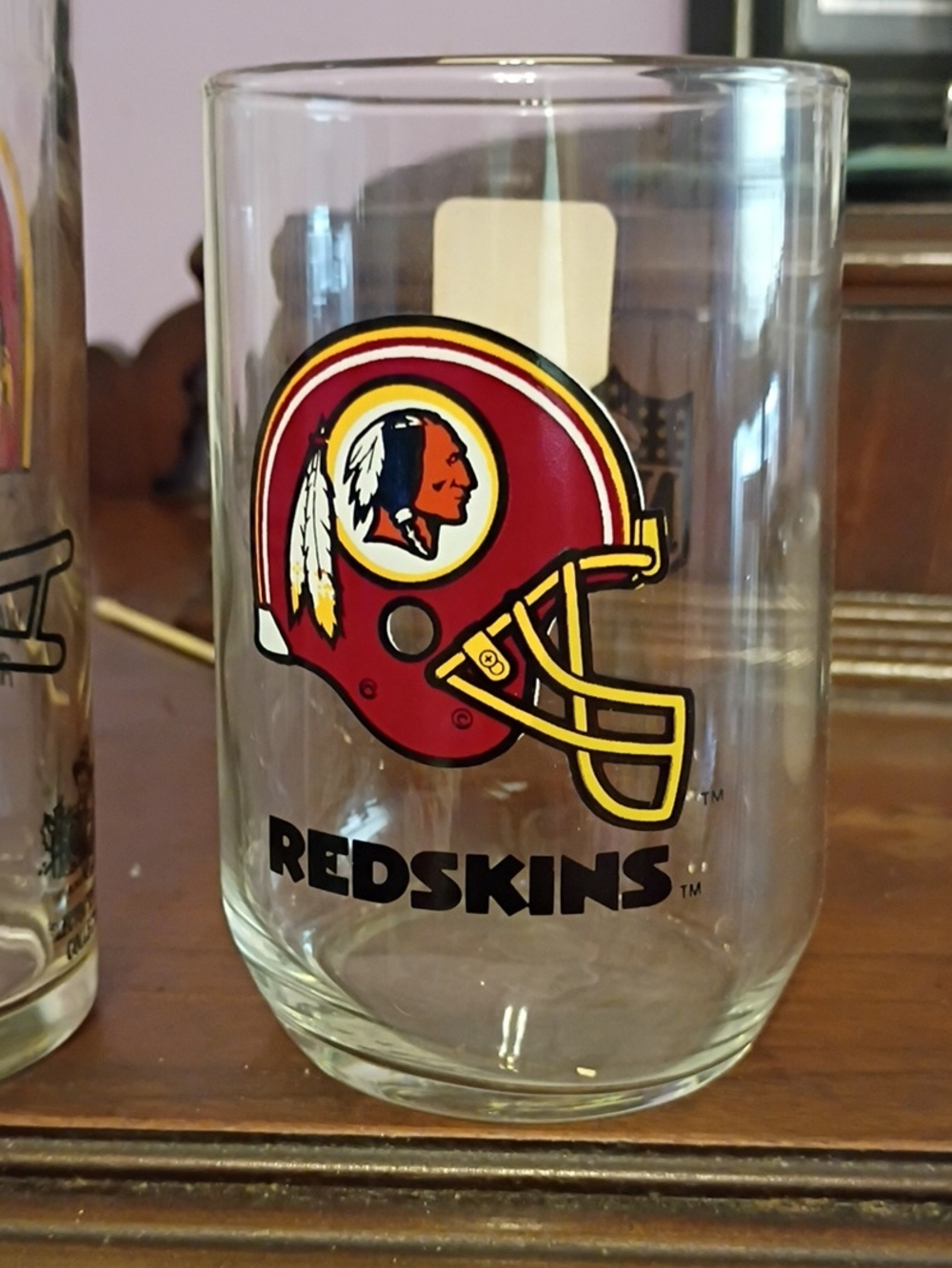 3 Collectors Redskins Glasses - Picture 2 of 7